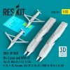 RESKIT RS32-0516 GBU-39 SDB (8 pcs) and BRU-61 (2 pcs) (Su-27, MiG-29, F-16, F-15E, F-22, F-35, Tornado, JAS-39, A-10, AC-130W, B-1B, B-2, B-52) (3D Printed) (1/32)